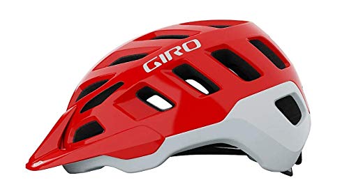 Capacete Ciclismo Bike Giro Radix Original Viseira Sem Mips Vermelho Branco