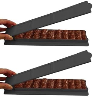 Kebab Maker, Kebab Press, Manual Kabob Mould, 11 Inch Skewers Kebab Maker, Kebab Press Mold, BBQ Skewer Making Tool, Kebab Brochette Maker for Kitchen Outdoor