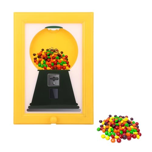 Dispensador de caramelos práctico – Máquina de chicles 2 en 1 con botón de liberación, organizador de aperitivos acrílico y caja de almacenamiento de golosinas para niños y familia, 4 colores Dispensador de caramelos práctico – Máquina de chicles 2 en 1 con botón de liberación, organizador de aperitivos acrílico y caja de almacenamiento de golosinas para niños y familia, 4 colores