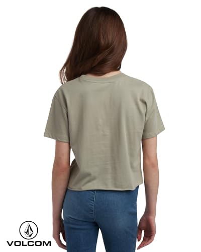 Image of Volcom Girls Shirts - Casual Crewneck Short Sleeve Graphic Tee Trendy Tops - Breathable Girls Summer Clothes