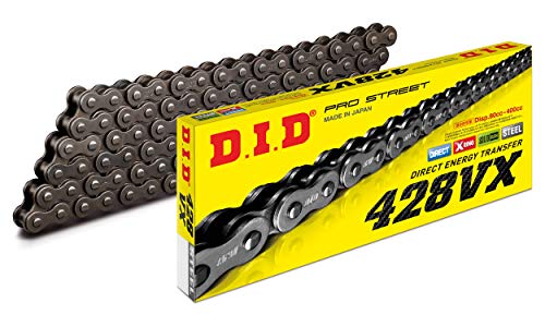 D.I.D(大同工業)バイク用チェーン 軽圧入クリップジョイント付属 428VX-140FB STEEL(スチール) X-リング 二輪 オートバイ用