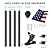 TalingMA Flag Pole Kit 5FT Flag Pole for Outside House Flagpoles with 3x5 American Flag, Tangle Free Flag Holder Metal Flag Pole,Stainless Steel Flag Poles for Outside House Yard Truck Boat