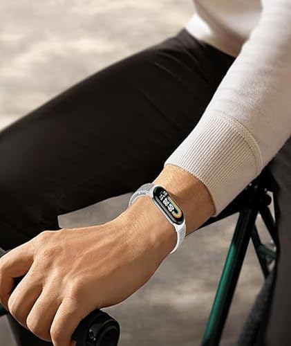 Image of 3 Pcs for Mi Band 8 /9 /10 Strap, Replacement Bands for Mi Band 8 /9, Breathable and Adjustable Watch Straps, Comfortable for Gift, Workouts and Daily Use, Blue Black White