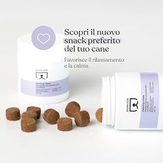 Calmante per Cani - 30 Bocconcini Gusto Anatra, 75g, Masticativi Naturali, Vitamine, Tranquillante, Tutte le Taglie, 6+ Mesi, Calmante per Cani Che Abbaiano