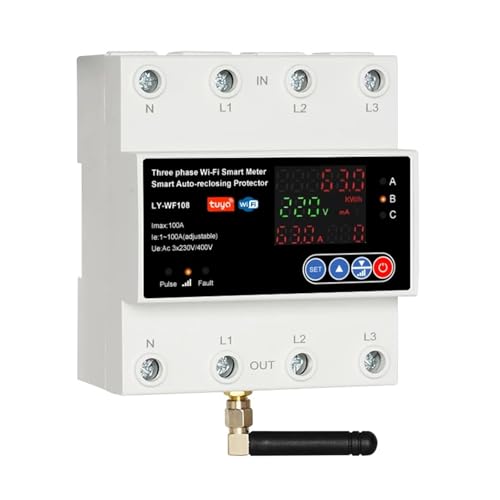 Interrupteur horaire WiFi triphasé 16A pour programmation pompe et recharge
