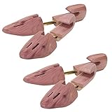 Household Essentials 77403-2 Men's Cedar Wood Shoe Trees |2 Pairs, 10-12, Natural/Brown