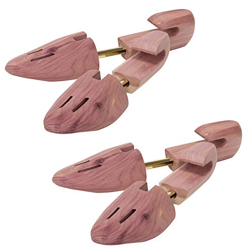 Household Essentials 77403-2 Men's Cedar Wood Shoe Trees |2 Pairs, 10-12, Natural/Brown