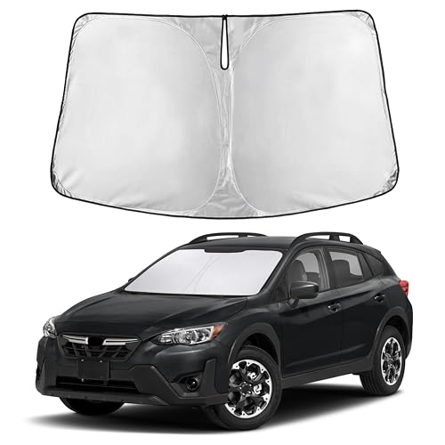 Image of Autovir Windshield Sun Shade Fit for 2018-2024 2025 2026 Subaru Crosstrek Sunshade, Front Car Window Shades Sun Visor, Blocks UV Rays & Heat, Car Accessories