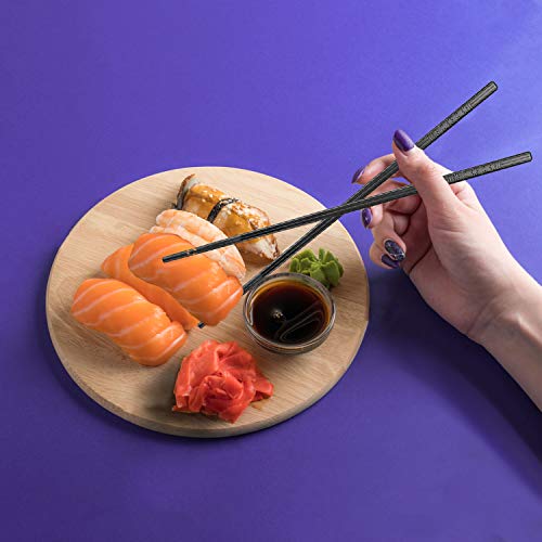 10 Pair Fiber Glass Chopsticks Reusable Dishwasher Safe Set of 10-Pairs - 9.5 Inches Long