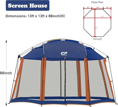 CAMPROS CP 13x13 Ft Screen House