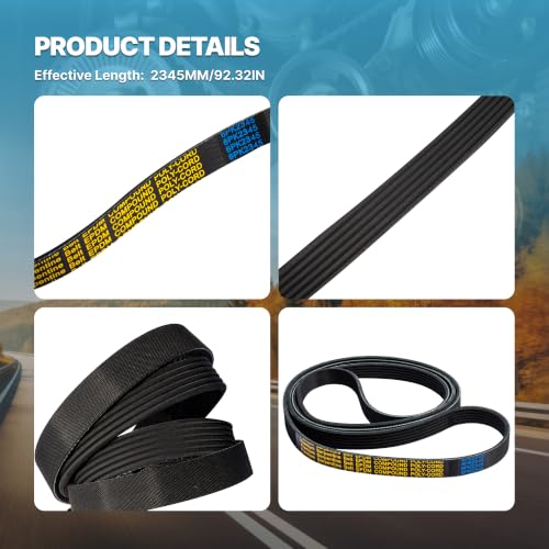 Image of 6PK2345 Serpentine Belt Compatible with Chevrolet Express Silverado