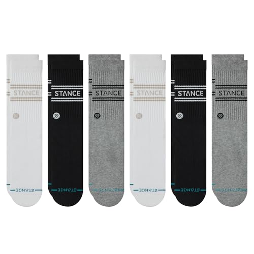 Stance Vital Crew 12-Pack Socks Bundle for Men and Women, Black + Multicolor, Cotton Blend and Comfortable Everyday, Large4