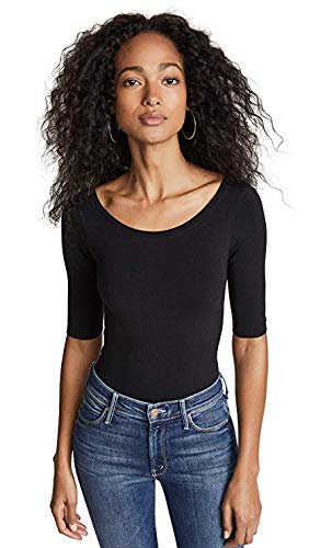 Yummie womens Ballet Back Seamless Shaping Shapewear Bodysuit, Black, Medium-Large US