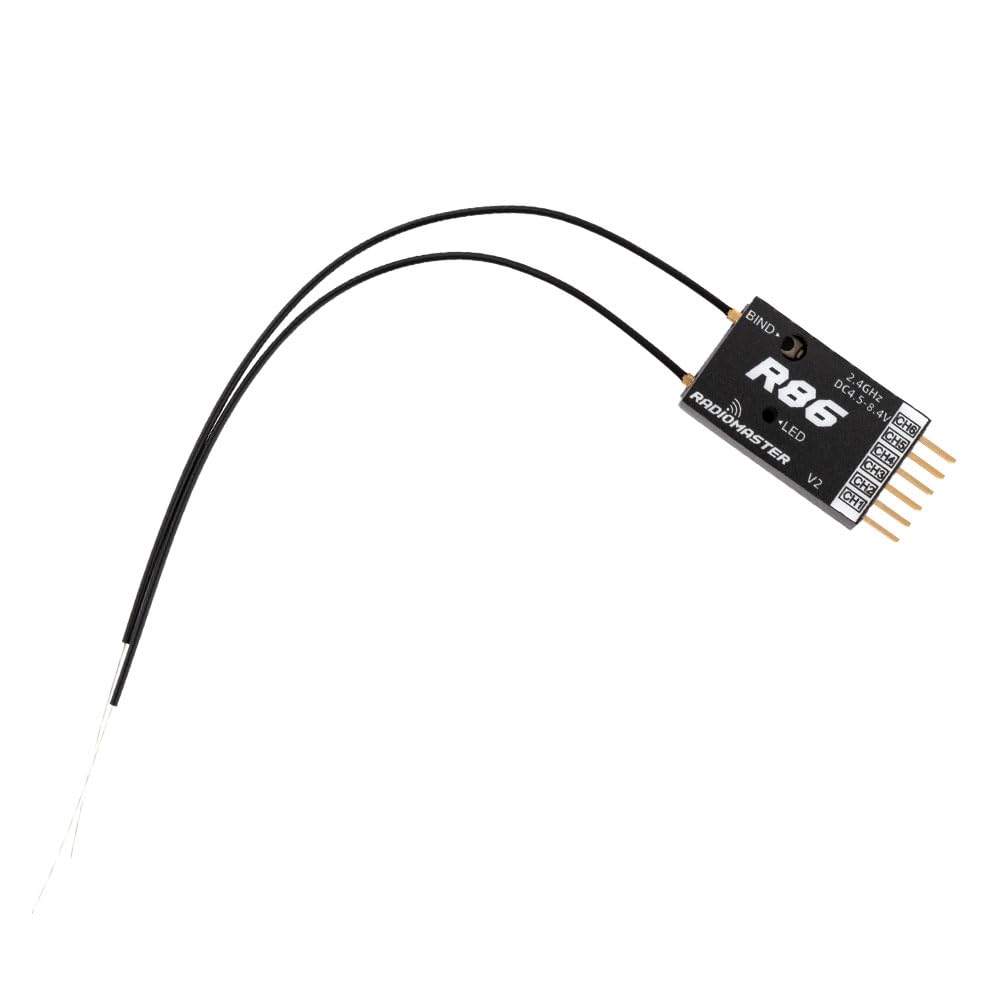 Radiomaster Récepteur PWM compatible R86 V2 6 canaux SFHSS
