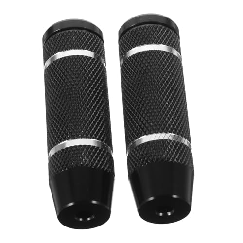 Yardwe 2pcs Stainless Steel Bike Pegs Knurled -Skid Design Foot Pedals for Rear Axles Suitable for Adults for Outdoor Riding