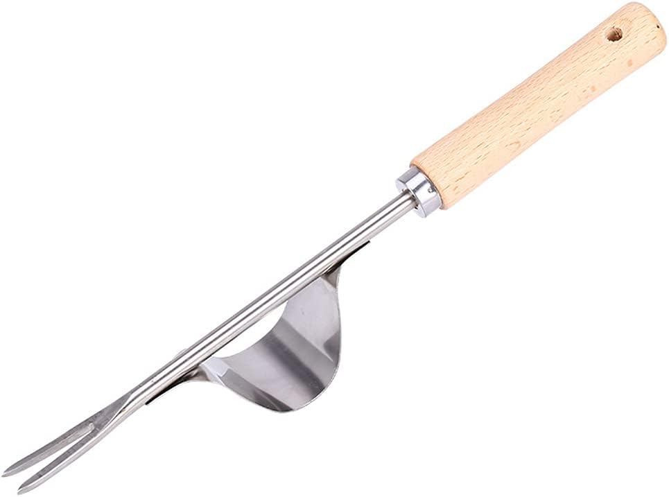 Hovico Manual Hand Weeder - Bend-Proof Leverage Base for Super Easy Weed Removal & Deeper Digging, Smooth Natural Wood Handle and Leverage Metal Base for Yard Lawn and Farm : Patio, Lawn & Garden