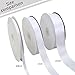 TONIFUL 1 Inch x 100yds White Satin Ribbon, Thin Solid Color Satin Ribbon for Gift Wrapping,Halloween, Hair Bows Making, Wedding Party Decoration, Sewing, Invitation Cards, Floral Bouquets, Christmas
