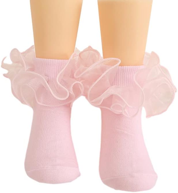 Toptim Newborn Baby-girls Socks and Bow Infant Toddler Ankle Socks - Image 9