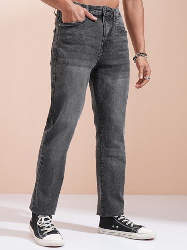 Image of Highlander Men's Straight Fit Jeans | Stretchable | Everyday Comfort & Style| Jeans for Man