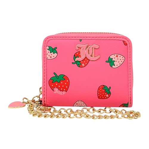 Juicy Couture Women's Square Zip Around Wallet with Wristlet Strap