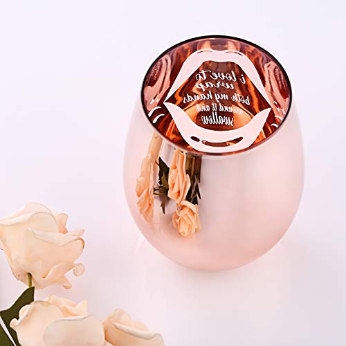 Naughty Bachelorette Gifts - Funny Gag Gifts For Women - I Love To Wrap Both My Hands Around It And Swallow Wine Glass #TOP3