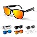 Intelligente Audio Sonnenbrille für Herren Damen mit Mikrofon Lautsprecher Wireless Bluetooth Smart Sun Glasses Polarisierten Brillengläsern Audiofunktion mit Kopfhörer Lautsprecher Open Ear Headphone
