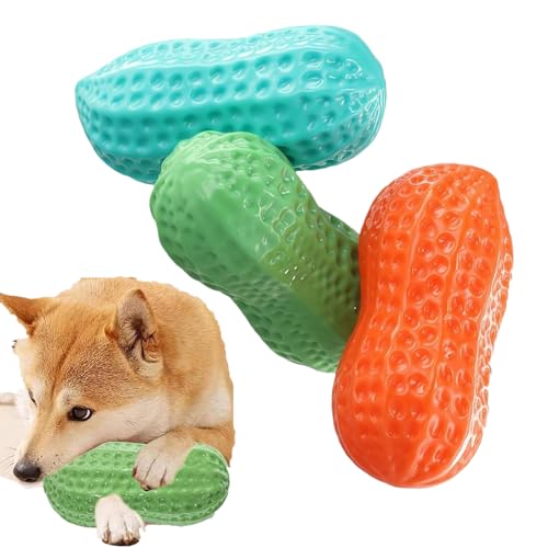 犬 玩具 犬用おもちゃ 噛むおもちゃ ピーナッツ形 音の出る ワンん 清潔 歯磨き 無刺激 安全無毒 耐久性 丈夫 運動不足やストレス解消用品 家具の破壊を防止 訓練玩具 トレーニング