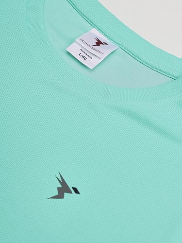 Image of TECHNOSPORT Men's Polyester Regular Fit T-Shirt