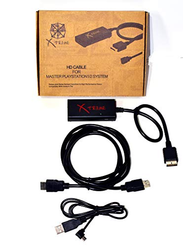 Xtreme HDMI Cable for Playstation 1 and Playstation 2, Plug and Play HDC-1002