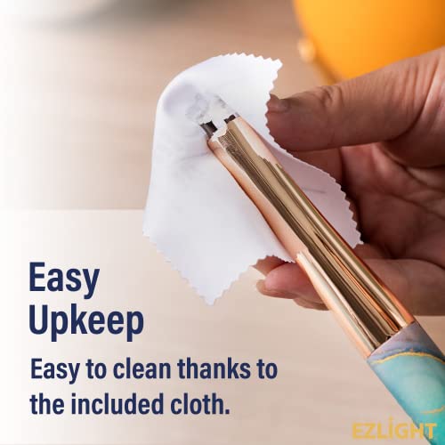 Ezlight Usb Lighter Rechargeable Long Electric Arc Flameless Lighters For Candles, Outdoor Windproof, Auto-Off, Led Battery Power Indicator, Blue Marble #TOP4