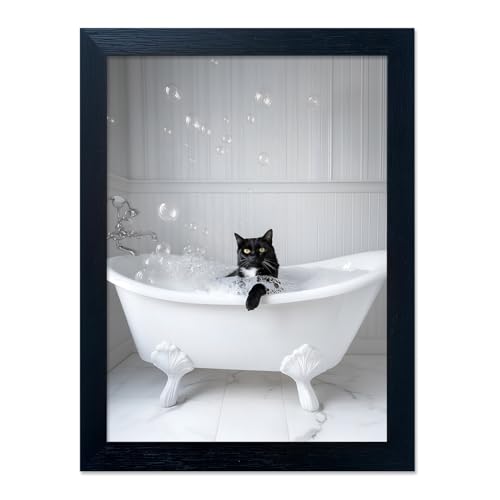 Black and White Bathroom Decor Funny Bathroom Wall Art Framed
