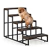 Dog Stairs Ramps Dog Stairs for High Bed Couch 5 Tier Pet Stairs for Small Medium Large Dogs and Cats Pet Step with Non-Slip Stair Tread for Puppy, The Old, and Injured Dogs