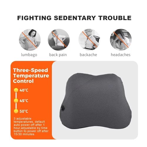 Coussin lombaire en mousse de qualité supérieure avec chauffage intégré - 4