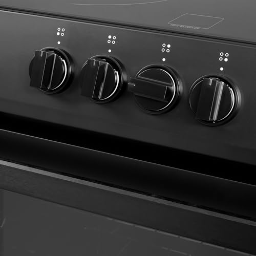 COSMO COS-ERD304K-BK 30 in. Stellar Collection 5.0 cu. ft. Electric Range with 4 Burner Glass Cooktop and Convection Oven in Matte Black - Thumbnail 5