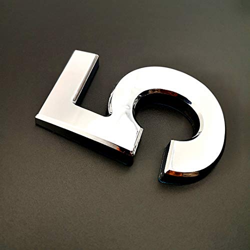 image for 4 Inch Mailbox Numbers 5, Door Address Number Stickers for House/Apart