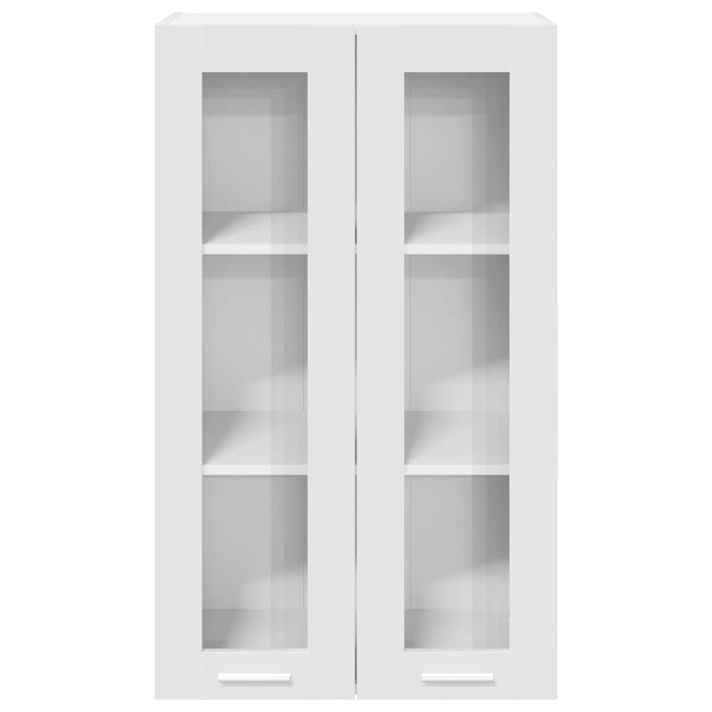 vidaXL Armadio pensile Bianco 60 x 31 x 100 cm Legno multistrato, Armadio da cucina moderno, design rettangolare, ampio spazio, materiali resistenti, stile contemporaneo, per l'organizzazione in