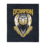 Mortal Kombat Silk Touch Throw Blanket – Scorpion, Ultra-Soft Fleece, Plush & Lightweight, 40 x 50