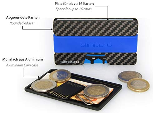 Slimpuro Porta carte di credito in carbonio