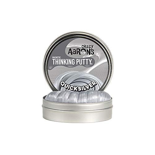 Crazy Aaron's Thinking Putty, 3.2 Ounce, Super Magnetic Quicksilver
