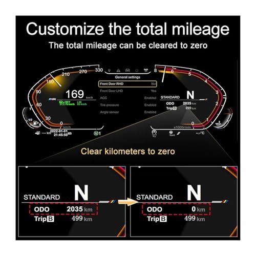 Panel de instrumentos digital BMW Serie 5 E60 E61 pantalla LCD HD 6