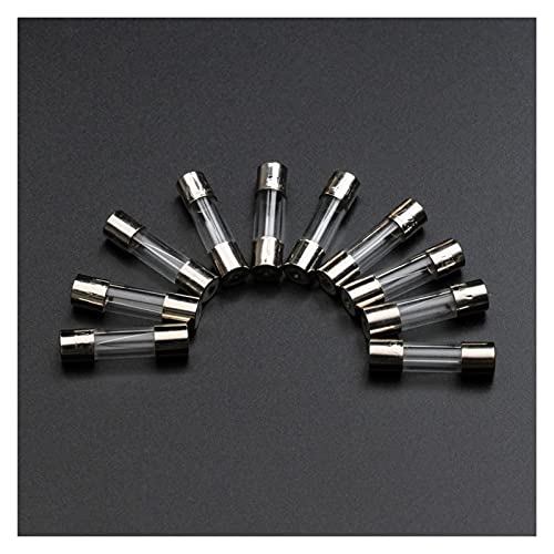Fusible 100PCS tube de verre de 0.25A à 6A pour circuits de courant continu