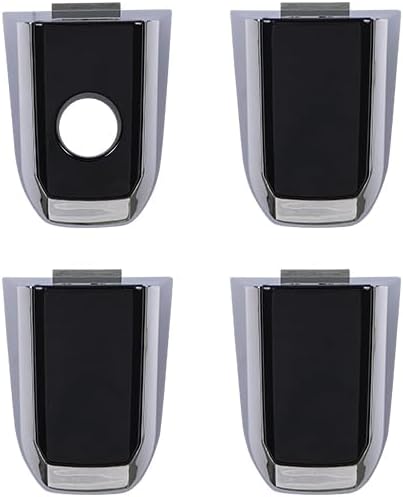 Black 1 Lot Exterior Door Handle Cap Trim Compatible with Escalade Tahoe Sierra Yukon 2015-2018