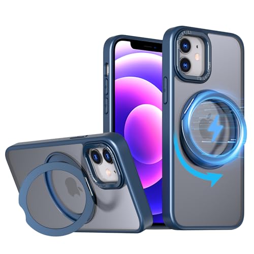 iPhone 12 / iPhone 12 Pro �p �P�[�X 360° ��]�����O MagSafe �A�C�t�H��12�v�� �J�o�[ ���C�����X�[�d �����O TrendKase �A�C�z��12 / 12�v�� �g�уP�[�X �}�O�Z�[�t�Ή� �����ق�12 �X�}�z�P�[�X