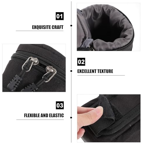 Bolsa para lentes de cámara con interior acolchado de alta resistencia 3