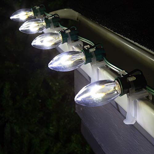 Luces Navideñas LED FlexFilament C9 Blanco Frío 15 luces 15 pies miniatura 2