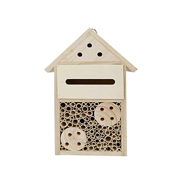 Wenyounge Insektenhaus aus Holz zum Aufhängen Insektenhotel für Bienen Schmetterling Marienkäfer Nützliche Insekten… – Bild 6