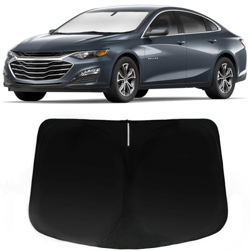 Image of Windshield Sun Shade for Chevrolet Malibu 2016-2025, Car Front Window Sunshade with 240T Sun Visor Protector Blocks UV Rays Heat Sun Shield Accessories