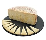 Queso de Oveja y Cabra Curado – Leche Cruda, Aceite Oliva en pasta – Fuerte y Picante – Media Pieza 1,4kg – Auténtico Ocaña | curación 5-12m, Toledo, regalo gourmet, añejo, sin pasteurizar