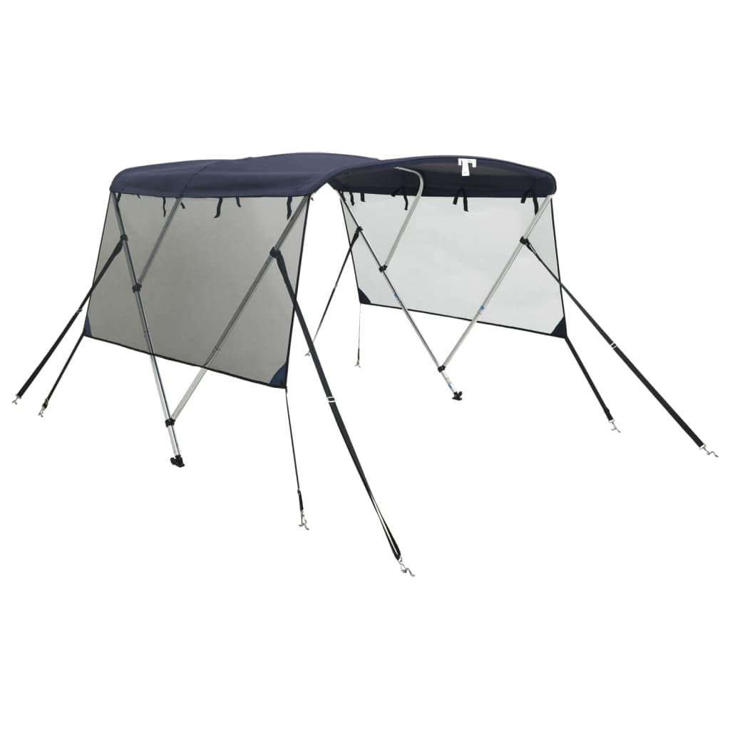 vidaXL Toit Bimini à 3 arceaux parois en Maille 183x(170-182) x137 cm