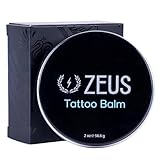 ZEUS Tattoo Aftercare Balm with Shea Butter and Natural Oils, Deep Moisture Tattoo Butter for Ink Revitalization, Soothing Skin & Color Protection (Made in USA) 2 oz.